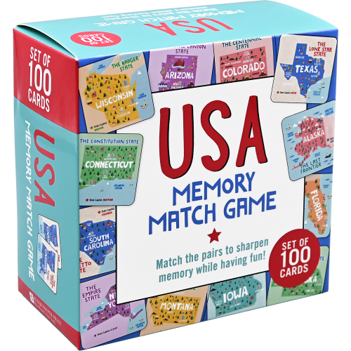 USA Memory Match Game (Set of 100 cards)