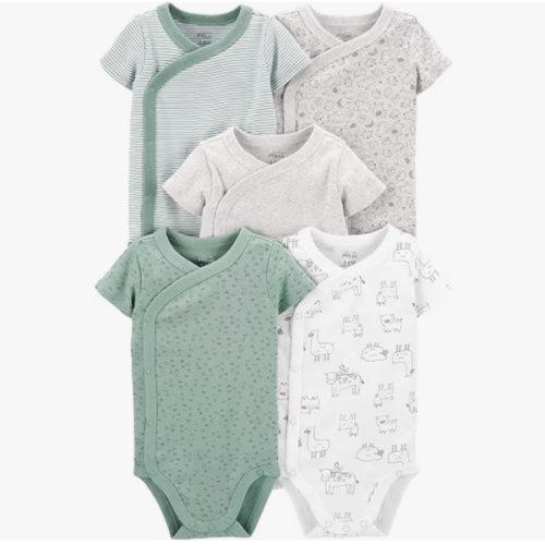 Simple Joys by Carter's Unisex Baby 5-pack Side Snap Short-sleeve Bodysuit