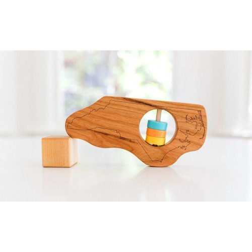 North Carolina State Wooden Baby Rattle™