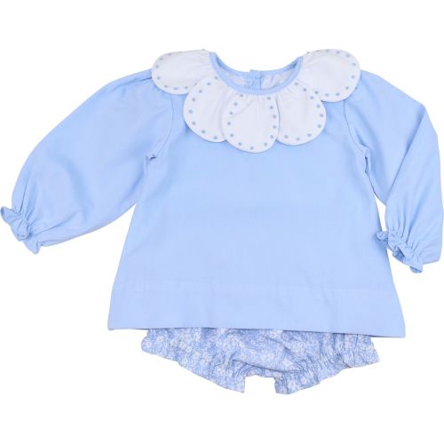 Blue Corduroy Embroidered Collar Diaper Set – Cecil & Lou