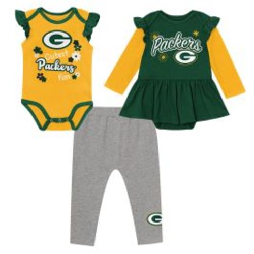 Green Bay Packers Girls Newborn Cutest Player Set at the Packers Pro Shop