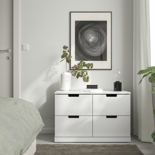 NORDLI 4-drawer dresser - white 31 1/2x18 1/2x20 7/8 "