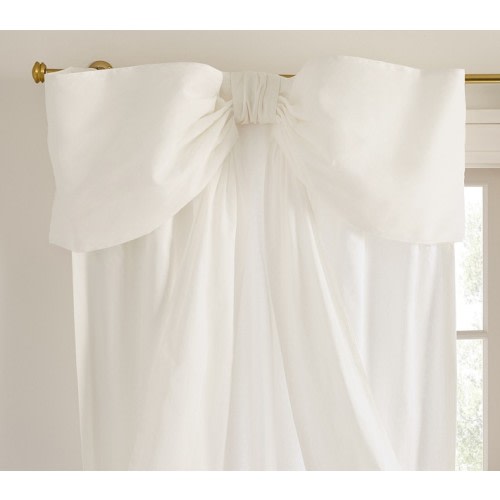 LoveShackFancy Oversized Bow Light-Filtering Curtain