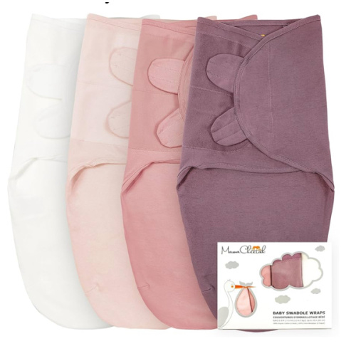 Mama Cheetah Baby Swaddle Sack, 100% Organic Cotton Swaddle Blanket, Adjustable Sleep Sacks, Easy Swaddles for Boy Girl 0-3 Month, Baby Essentials, 4-Pack : Amazon.ca: Baby