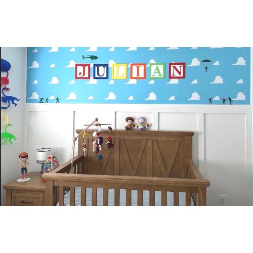 Custom 3-D Printed Toy Story Nursery Blocks: Personalized Kids' Room Decor