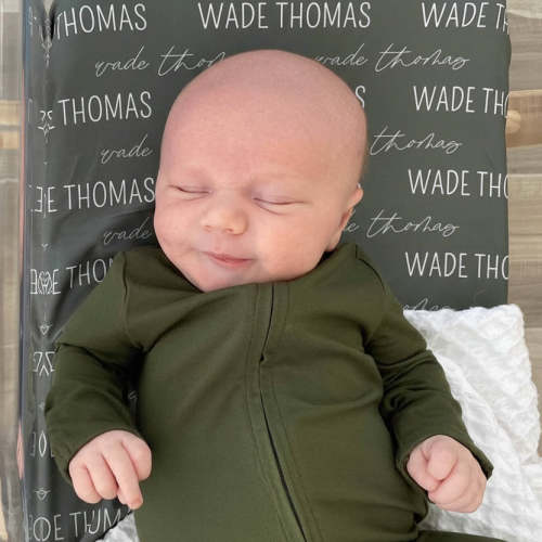 Personalized Baby Name Swaddle Blanket