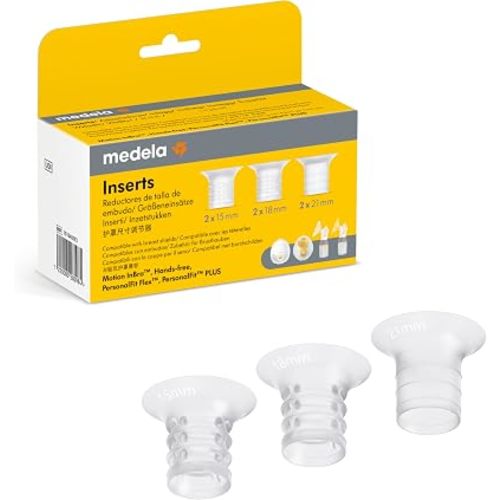 Medela Breast Shield Inserts | Adapt Medela Pumps & Shields Size | 6 Ct