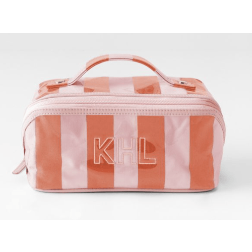 Clear Coated Diamond Cosmetic Pouch
