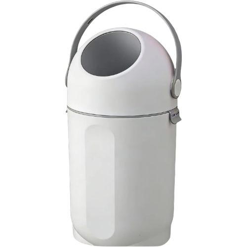 Diaper pail for nursery, odor-proof diaper pail, diaper pail that does not require special bags, works with any standard garbage bag, waste disposal, compact accessories essential for newborn care. Diaper pail for nursery with soft-close lid, child-proof 