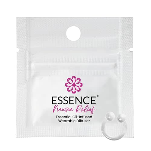Essence Wearable Aromatherapy Nasal Diffuser – Nausea Relief Essential Oil Nose Ring – Personal Scent Clip for Travel, Work & Everyday Use – Made in USA