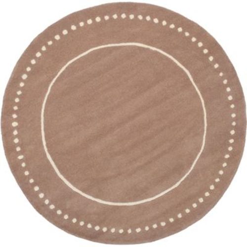 Bella BEL151 Hand Tufted Indoor Area Rug - Beige/Ivory - 5' Round - Safavieh