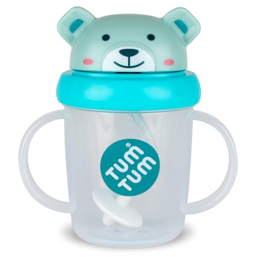 TUM TUM Tippy Up Free Flow Sippy Cup (No Valve), Sippy Cup for Toddlers, BPA Free (Boris Bear 200ml)