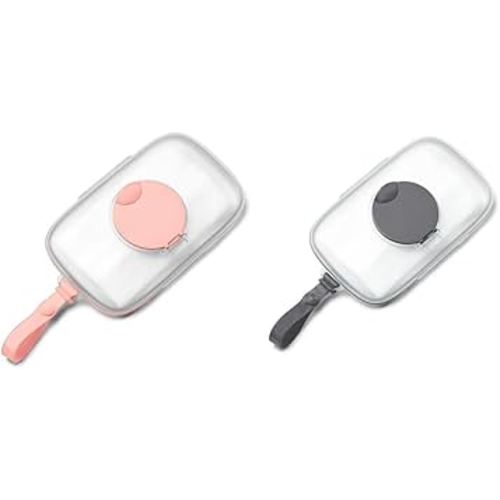 Skip Hop On-The-Go Wipes Dispensers, Blush and Grey, 25-40 Count