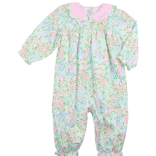 Pastel Floral Corduroy Long Bubble – Cecil & Lou