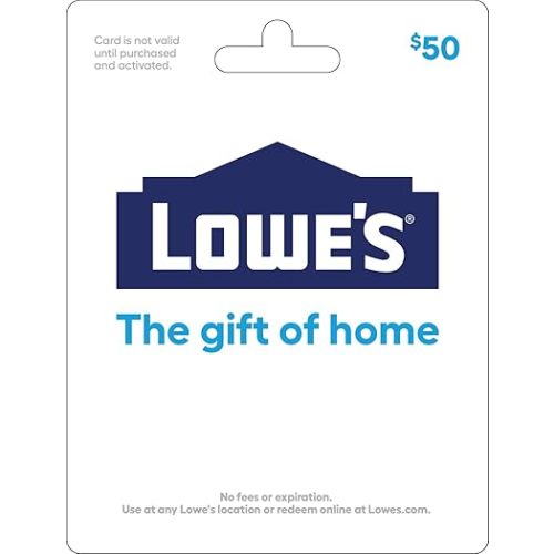 Lowe's Physical Gift Card - $50