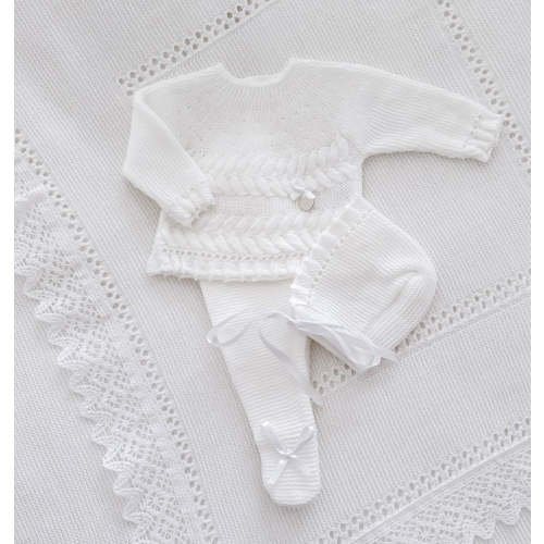 White Pleated Set – Ella Marina Baby
