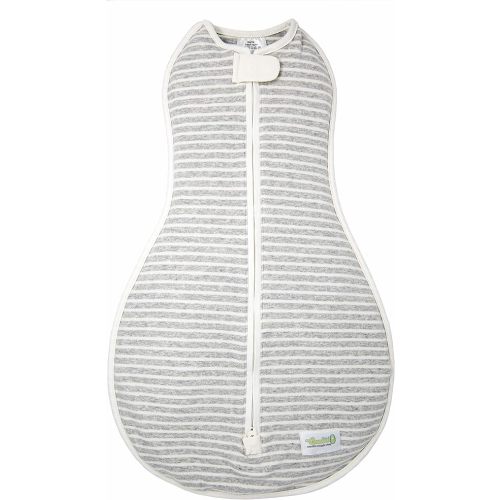 Woombie Original Baby Swaddling Blanket - Soothing, Cotton Baby Swaddle with Zipper - Wearable Newborn Blanket, Twilight Stripes, 5-13 lbs