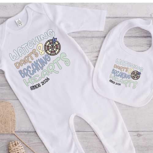 Darts Baby Bodysuit Darts Fan Babygrow Gift The Cobra Dart Player Baby Gift  Barney Baby Darts Fan New Darts Parent Dad Gift