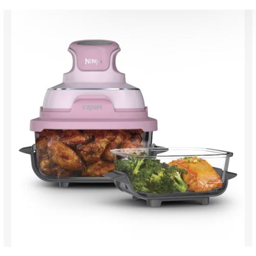 Ninja Crispi® 4-in-1 Portable Glass Air Fryer Cooking System, Cherry Blossom