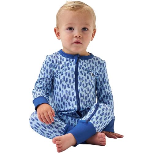 Burlebo Baby Zip Up – Soft Performance Fabric with Fold-Over Cuffs