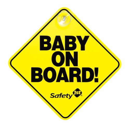 Safety 1st Baby On Board Sign, Yellow