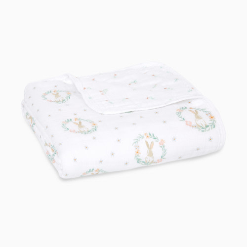Essentials Cotton Muslin Dream Blanket - Blushing Bunnies