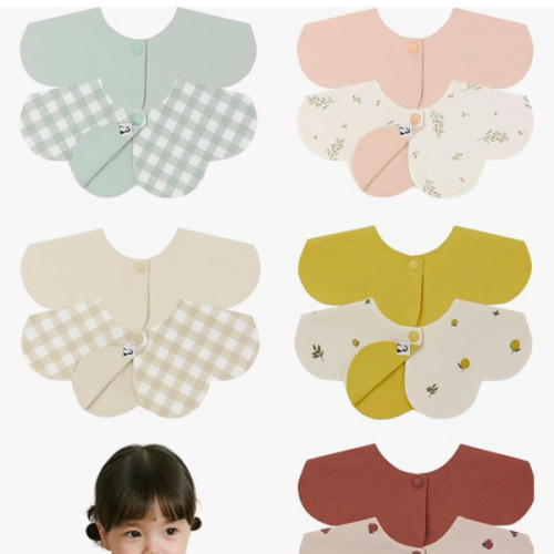 Konny Baby Bib 3/5/7-Pack Set, 360 ​​° Rotate, Soft and Absorbent Drooling for Toddler Boys Girls Baby Essentials