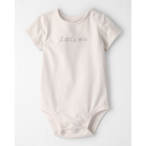 Baby Organic Cotton 'Little One' Embroidered Bodysuit  - Little Planet | Carter's