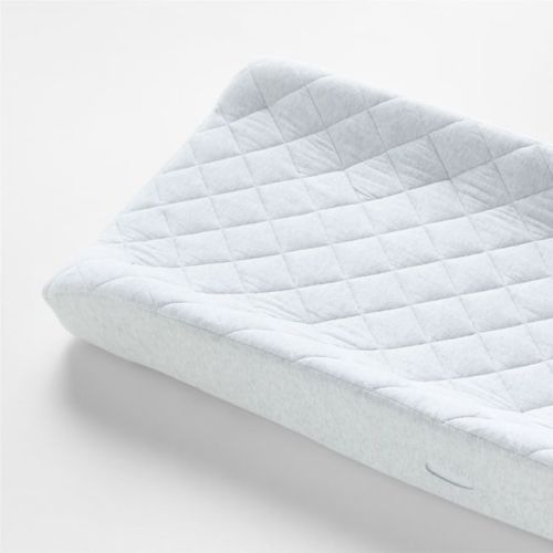 Comfy Tee Whisper Solid Grey 100% Organic Cotton Jersey Baby Changing Pad Cover