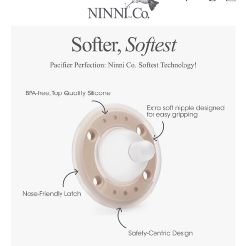 Ninni Pacifier Oatmeal 4 Pack
