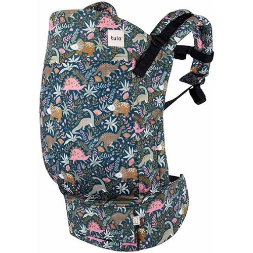 Baby Tula Breathable Mesh Toddler Carrier 25-60 lbs, Adjustable Ergonomic Carrier w/Multiple Front & Back Carry Positions - Supportive, Hypoallergenic, Breathable - Land Before Tula (Evergreen)