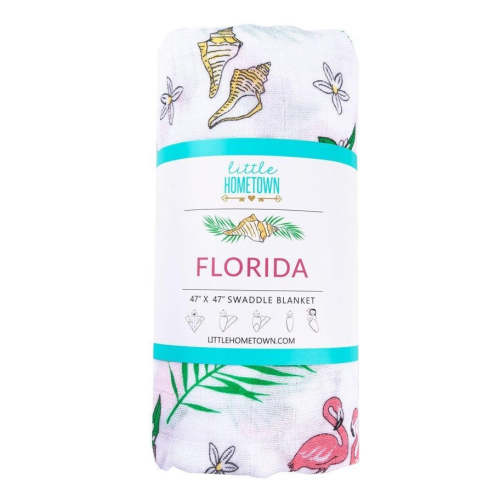 Florida Baby Muslin Swaddle Blanket (Floral) Breathable and Lightweight