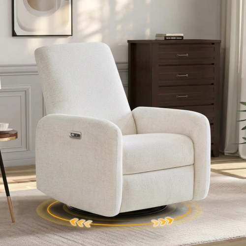 JULY'S SONG Power Glider Recliner Chair, RRK150, Cream