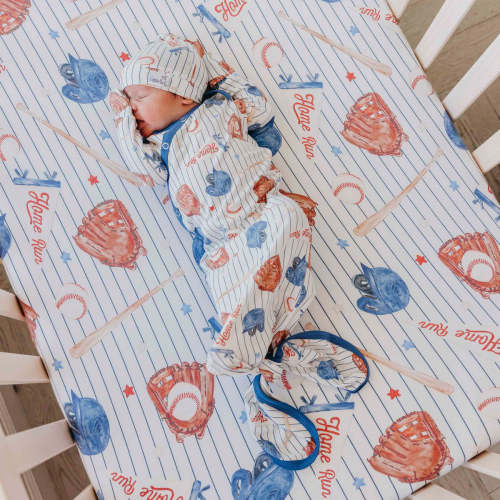 Newborn Knotted Gown - All Star