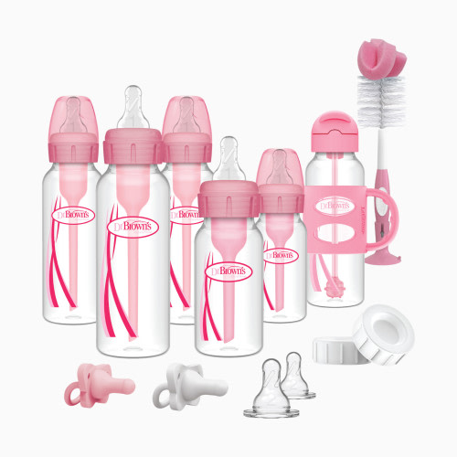 Anti-colic Options+ Narrow Bottle Gift Set - Pink