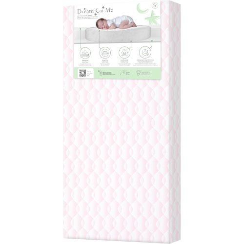 Dream On Me 2-in-1 Little Lullaby Baby Crib Mattress, GREENGUARD Gold