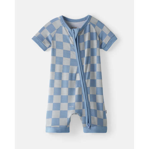 Dusk Blue Checks Shorty Zippy
