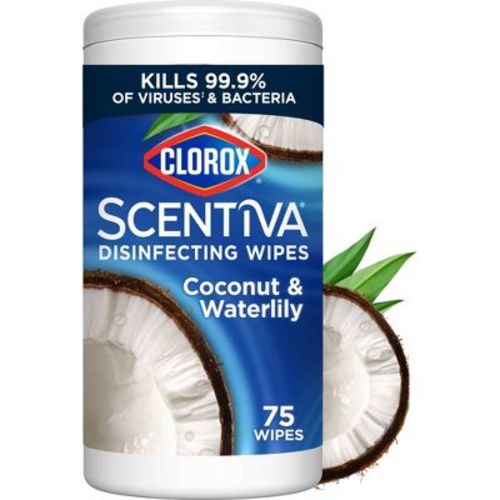 Clorox Scentiva Coconut & Waterlily Disinfecting Wipes - 75ct