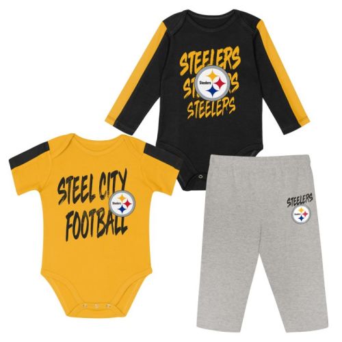 Pittsburgh Steelers Newborn Double Down Creeper & Pant Set