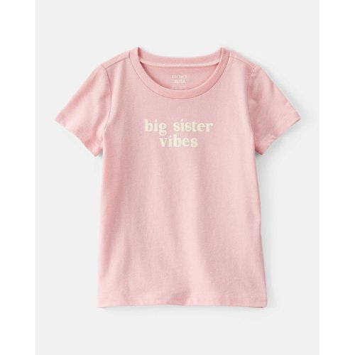 Toddler Girl Big Sister Short-Sleeve Graphic Tee - Pink | Carter's