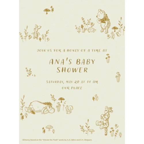 Disney’s Winnie the Pooh: Always Together Baby Shower Invitation