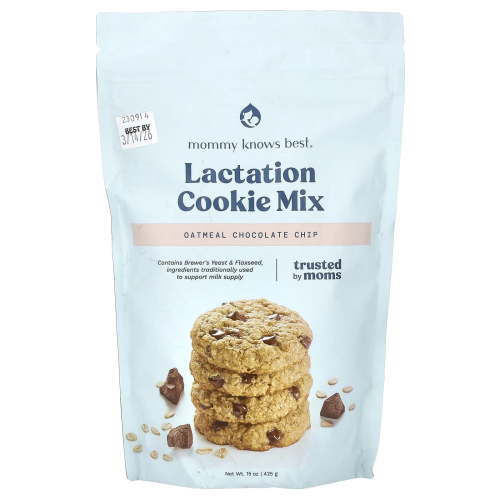 Mommy Knows Best, Lactation Cookie Mix, Oatmeal Chocolate Chip, 15 oz ( 425 g) Pack of 2