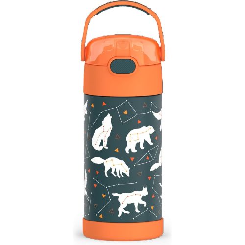 THERMOS FUNTAINER Water Bottle with Straw, 12oz, Night Trek