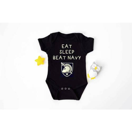 Army West Point Baby Shirt - Eat Sleep Beat Navy