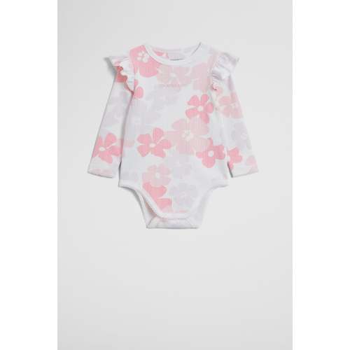 Organically Grown Cotton Blend Pointelle Frill Bodysuit | Country Road