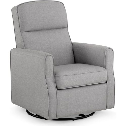 Delta Children Blair Slim Nursery Glider Swivel Rocker Chair, Cream