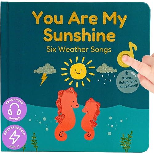Cali's Books You are My Sunshine Music Book for Toddlers 1-3 Years Old