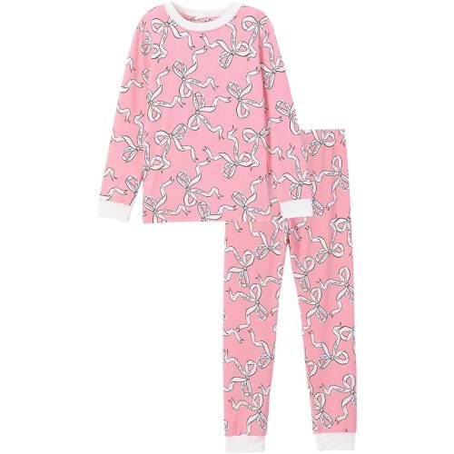 PATPAT Toddler & Kids Pajama Sets with Bamboo Viscose, Snug Fit Pjs for Girls, All-Season Comfort Sleepwear, Ages 2-12 Years