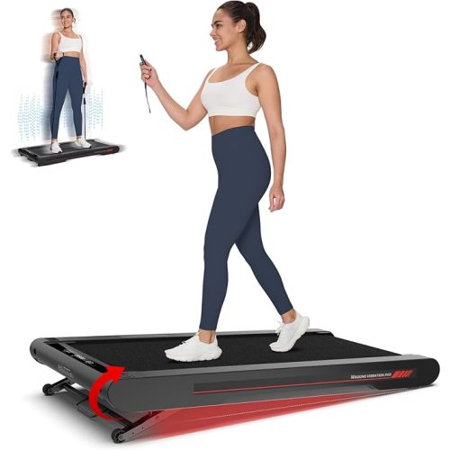 Sperax Walking Treadmill Pad with APP, 3 in 1 Under Desk Treadmill, 400W Low Noise Walking Vibration Pad with Remote Control,Portable Treadmills for Home Office