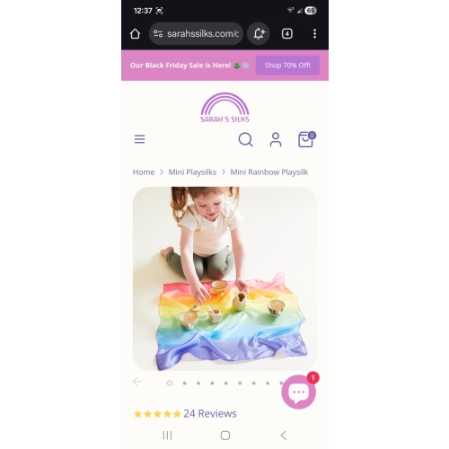 Mini Rainbow Playsilk | Shop Sarah's Silks